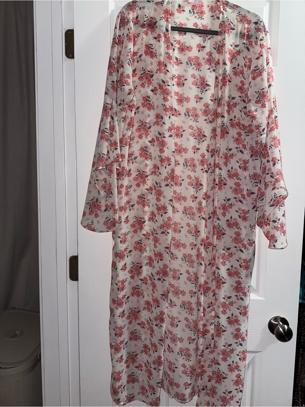 Pink Lily Floral Duster